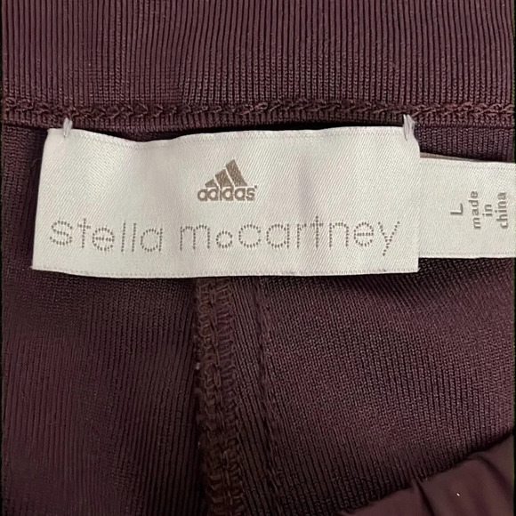 Stella McCartney x Adidas Quilted Pants in Burgundy - Size Large - Picture 6 of 11